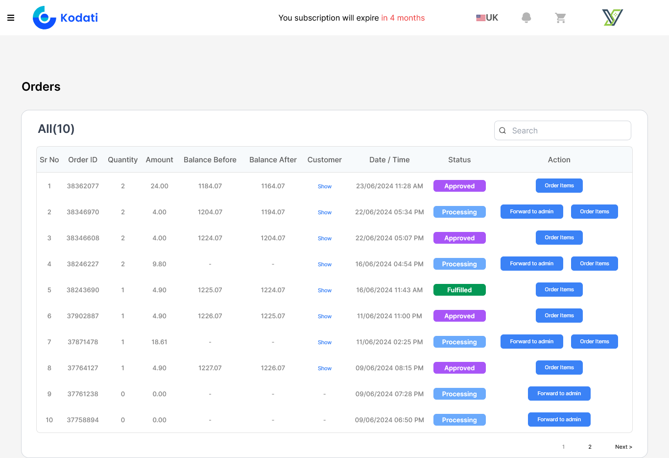 Kodati App Screenshot 2